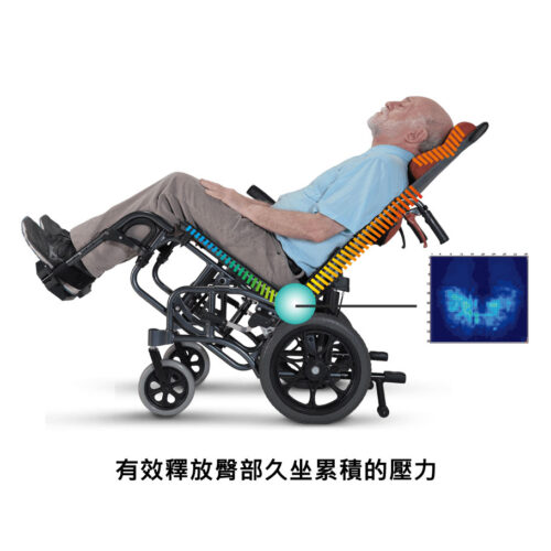 台灣品牌Karma KM-9580空中傾倒高背輪椅 - Image 9