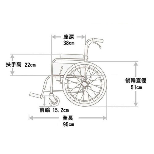 日本品牌Miki ER-40手推輪椅 - Image 2